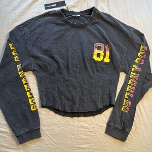 LA long sleeve crop/corset SUPER CUTE